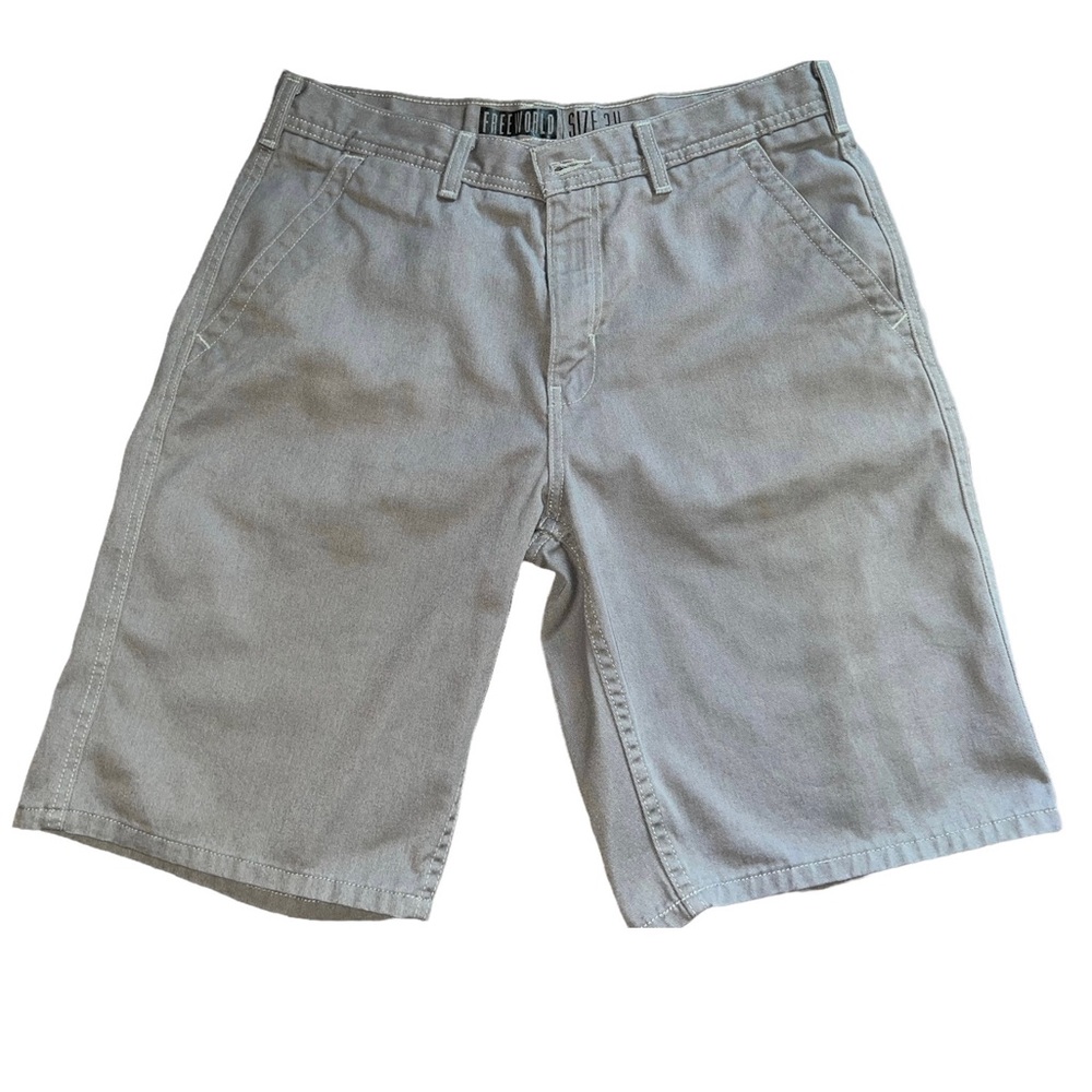 Freeworld  Zumies Mens Bermuda Board Gray Shorts Size Waist 34